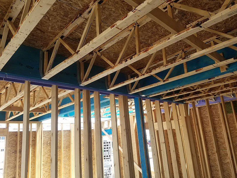 Open Joist floor in a 36-Unit Multi-Family Dwelling in Tonawonda, NY