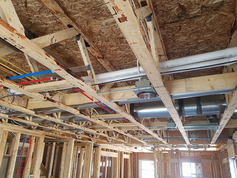 Open Joist floor in a 36-Unit Multi-Family Dwelling in Tonawonda, NY