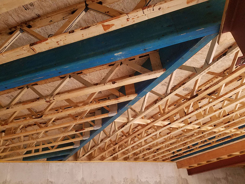 Open Joist floor in a Single Family Dwelling in Clarence, NY