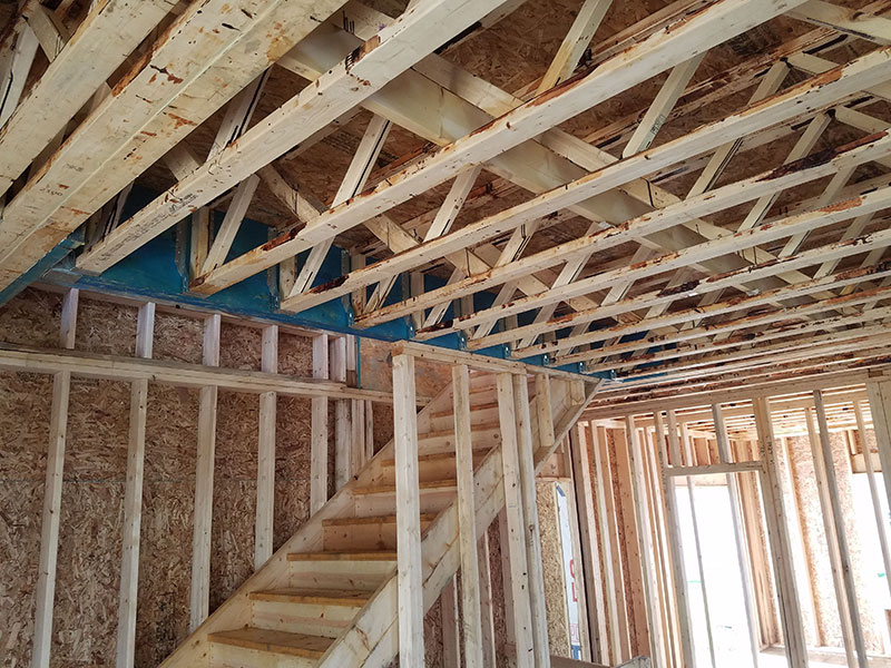 Open Joist floor in a Single Family Dwelling in Erie, PA