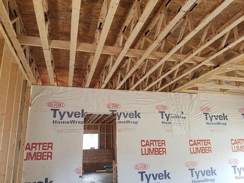 Open Joist floor in a Single Family Dwelling in Erie, PA