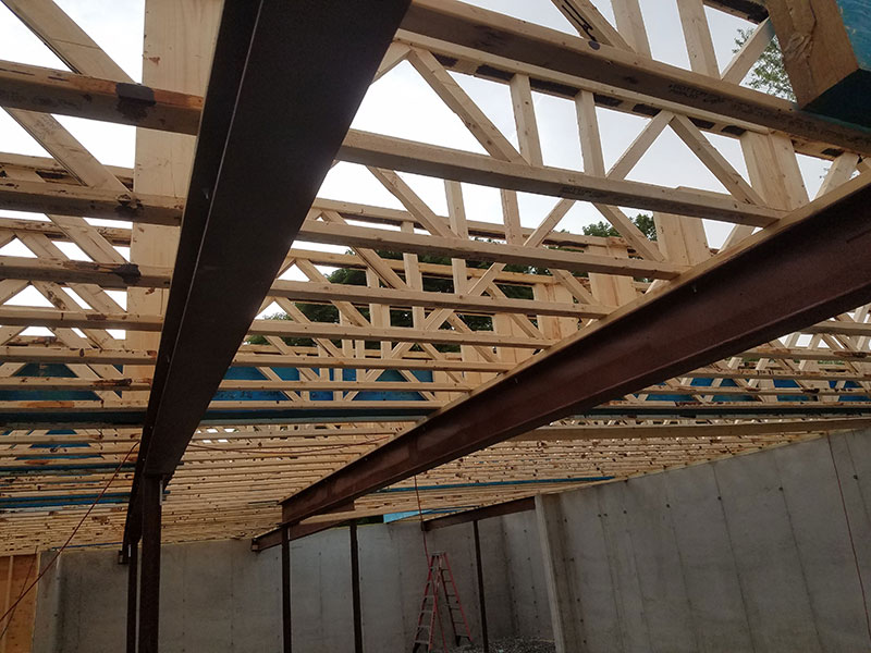 Open Joist floor in a Single Family Dwelling in Lewiston, NY